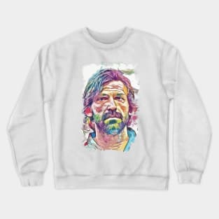 Andrea Pirlo - Italian Legend - Abstract Portrait Crewneck Sweatshirt